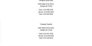 Thompson Buick GMC Cadillac