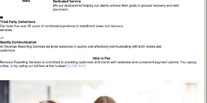 Revenue Reporting Services