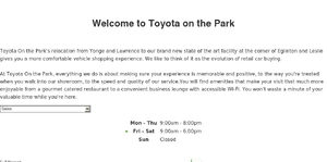 Toyota on the Park