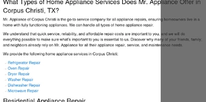 Mr. Appliance of Corpus Christi