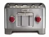 WOLF 4 SLICE TOASTER - RED KNOBS