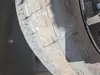 Punctured tire